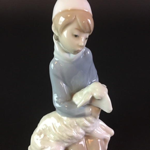 lladro shepherd boy with dog